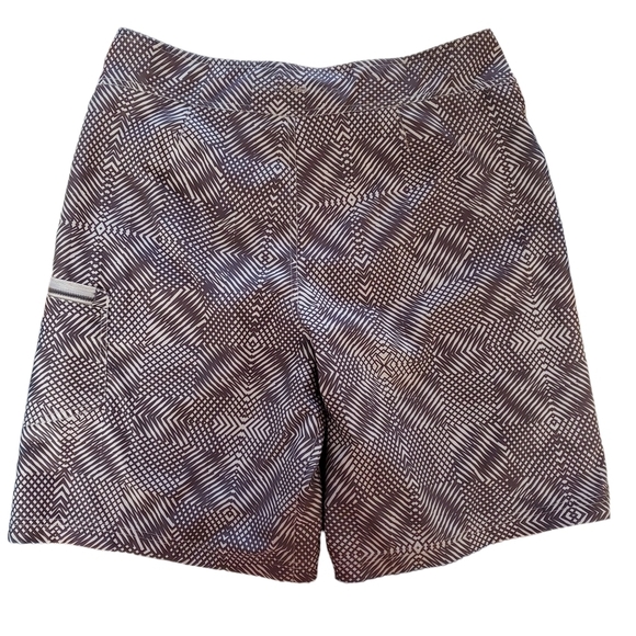 Under Armour Board Shorts‎ Mens 34 Gray Geometric Unlined Hybrid - Picture 2 of 10